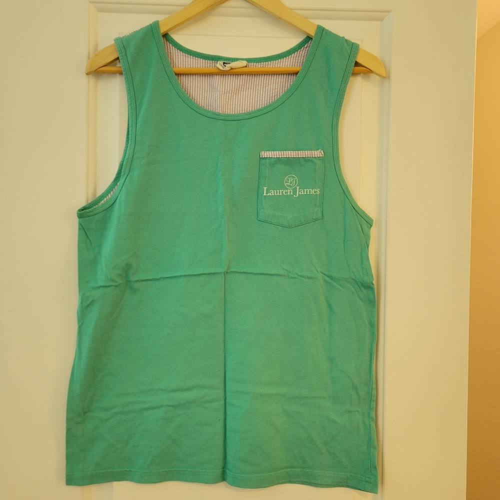 Lauren James Seersucker Tank